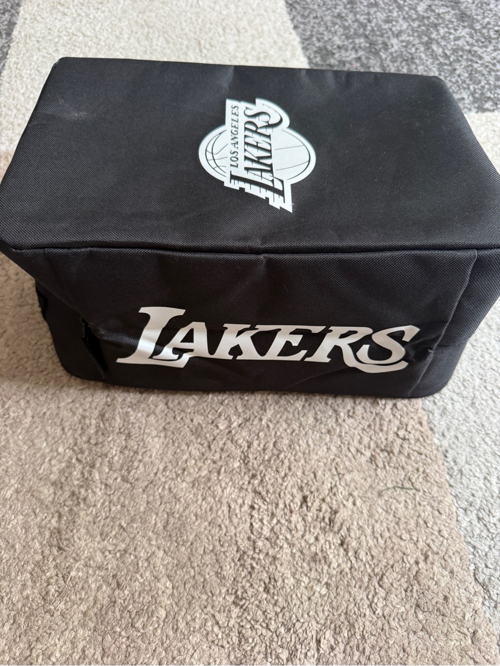 Los Angeles Lakers Collectors shoe Bag- Black